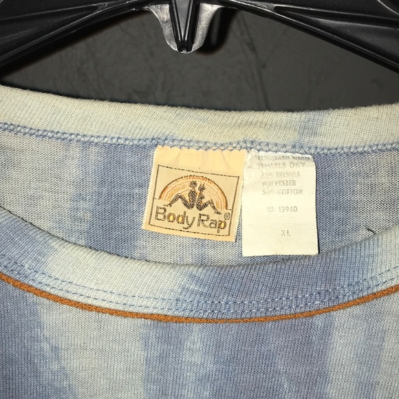 Blue and Orange Tie-Dye Long Sleeve Shirt - Picture 2 of 5